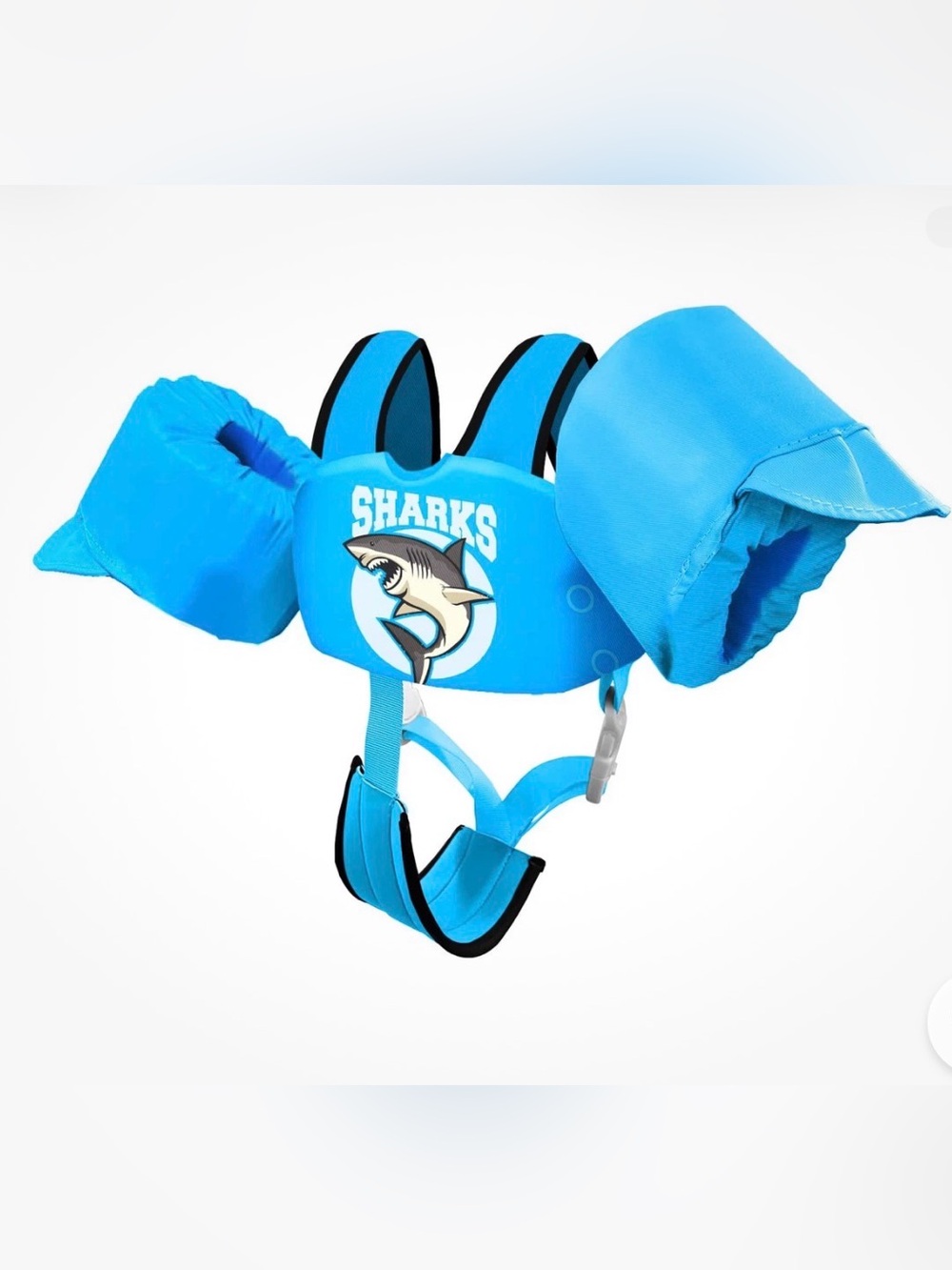 Chriffer Kids Swim Vest Shark Float
Jacket Harness Strap 19-30 kg Blue 3/6 years